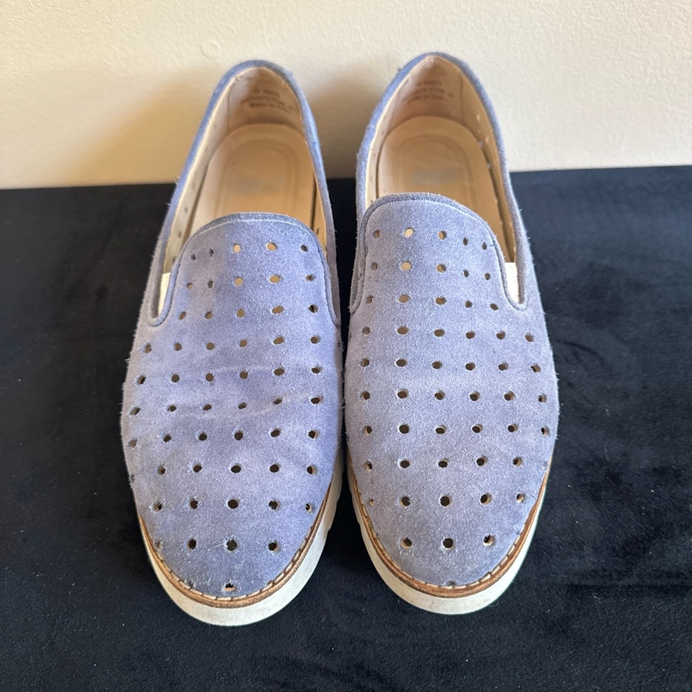 JOHNSTON & MURPHY Flex ‘Penelope’ Perforated Suede Slip On Loafer Sz 7.5‎
